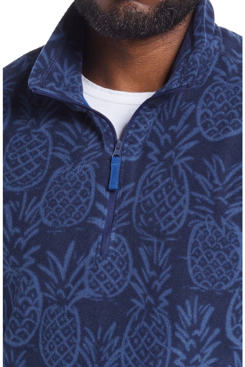 Pine By Me Fleece Quarter Zip Pullover, Alternate, color, DARK BLUE