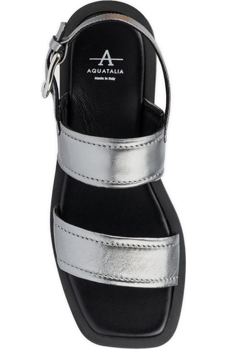 Aquatalia Joni Slingback Sandal, Alternate, color, Anthracite