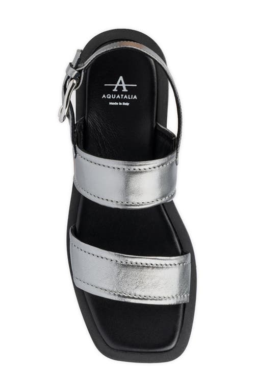 Aquatalia Joni Slingback Sandal In Anthracite