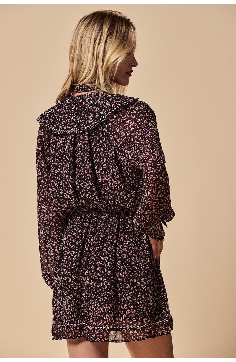 The Shirt by Rochelle Behrens The Taylor Dress, Alternate, color, Black/Pink Floral
