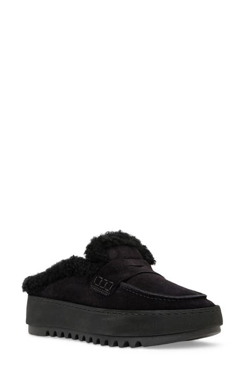 Amata Genuine Shearling Lined Weatherproof Mule (Women)