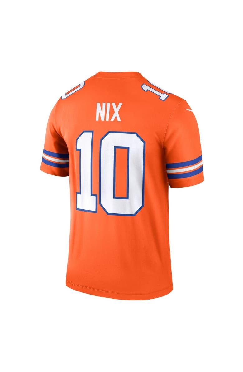 Nike Men's Nike Bo Nix Orange Denver Broncos Alternate Legend Player Performance Top, Alternate, color, Orange