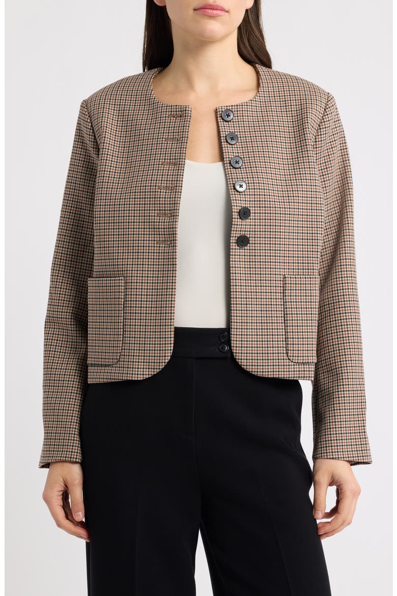 WellSuited Cropped Lady Jacket, Alternate, color, MINI CHECK