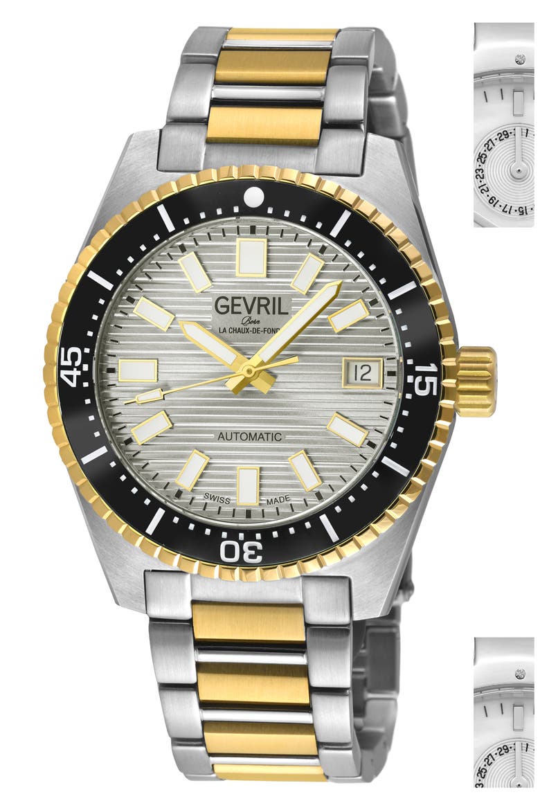Atlantic Avenue Bracelet Watch, Main, color, TWO-TONE SILVER/ GOLD