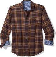 Tommy Bahama Canyon Beach Camano Plaid Cotton Flannel Button-Up Shirt