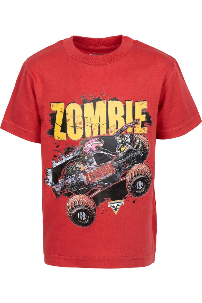 4-Pack Short Sleeve Tees, Alternate, color, Red Black Yellow Gray