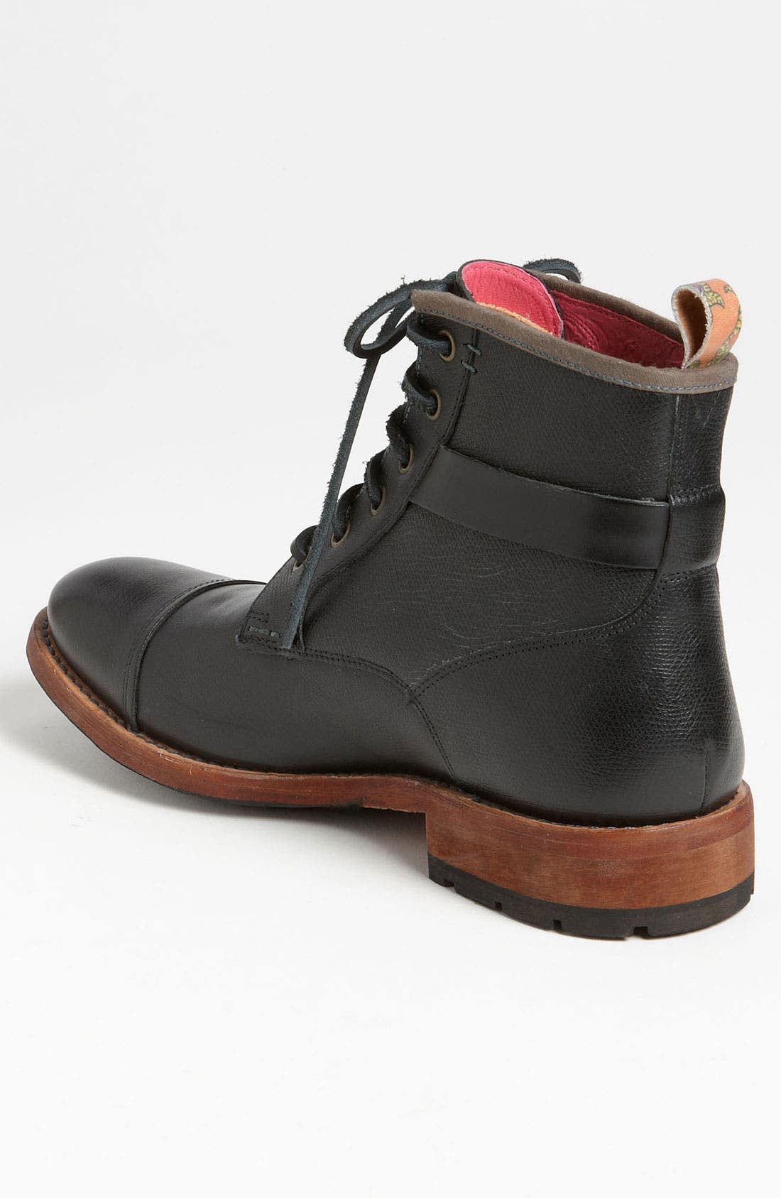 'Mukki 2' Cap Toe Boot, Alternate, color, BLACK