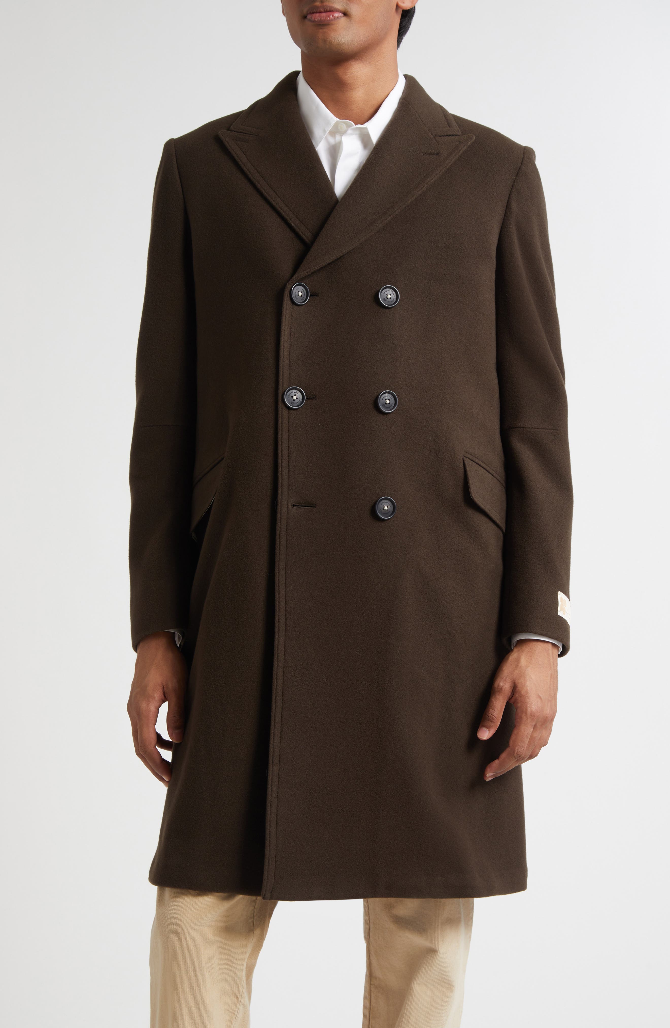 Dodge Double Breasted Virgin Wool Coat
