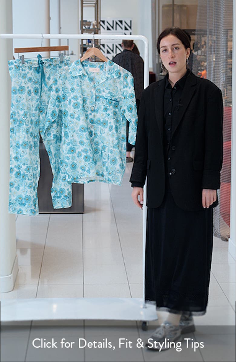 Florence Cotton Voile Crop Pajamas, sales video thumbnail