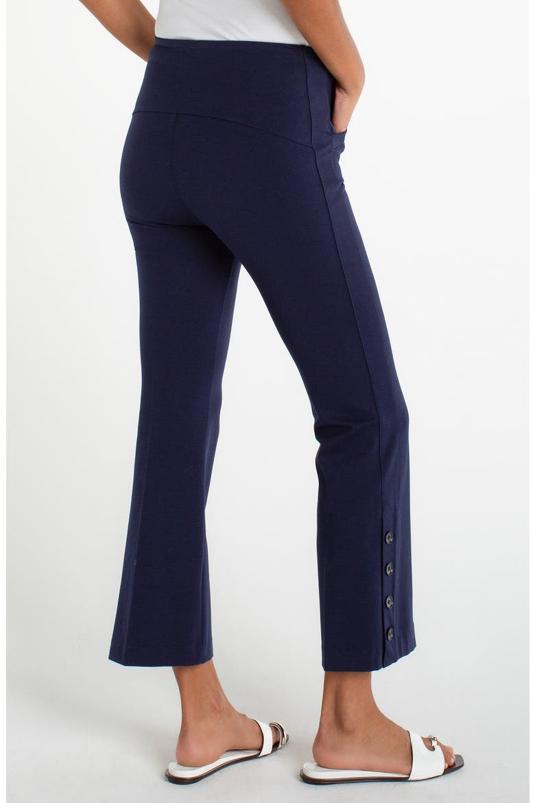 Stella Pull-On Kick Flare Ponte Pants, Alternate, color, CADET BLUE