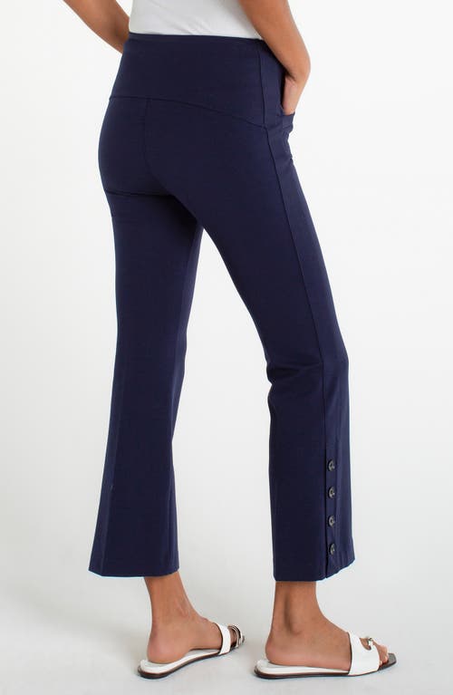 Liverpool Los Angeles Stella Pull-on Kick Flare Ponte Pants In Blue