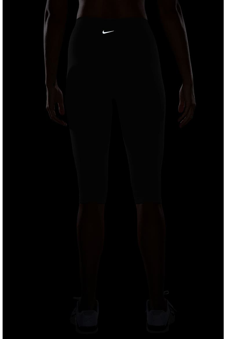 One Dri-FIT High Waist Capri Leggings, Alternate, color, BLACK