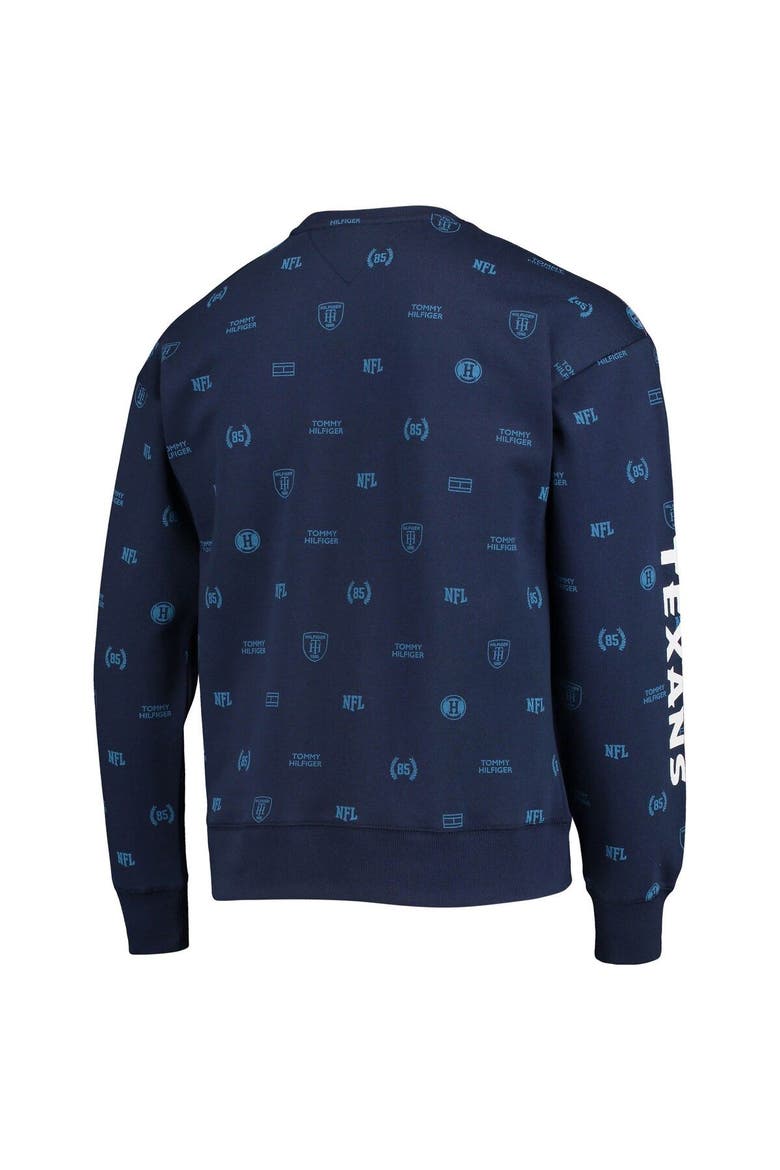 Men's Tommy Hilfiger Navy Houston Texans Reid Graphic Pullover Sweatshirt, Alternate, color, Navy