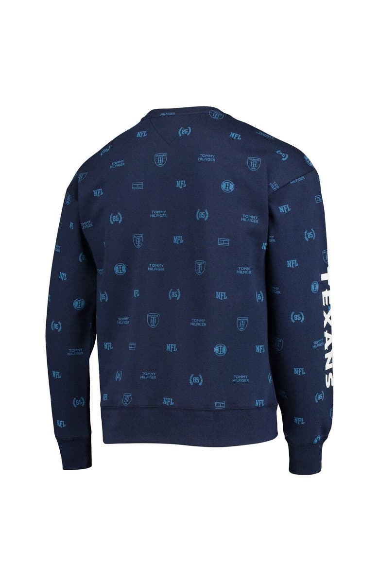 Tommy Hilfiger Men's Tommy Hilfiger Navy Houston Texans Reid Graphic Pullover Sweatshirt, Alternate, color, 