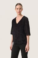 Soaked in Luxury SLFelisia V-neck Half Sleeve Blouse