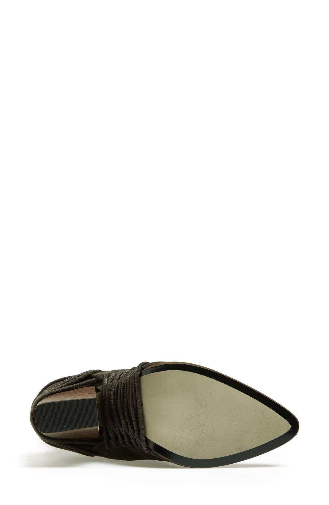 'Nikka' Over the Knee Leather Boot, Alternate, color, ANTHRICITE