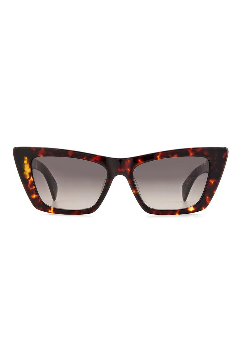 53mm Cat Eye Sunglasses, Main, color, HAVANA/ BROWN GRADIENT