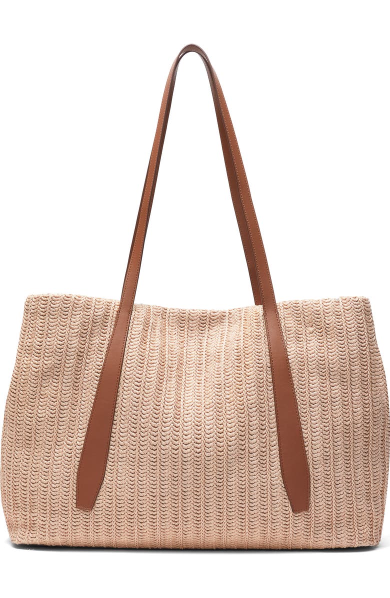 rag & bone Chelsea Straw Tote, Alternate, color, Natural