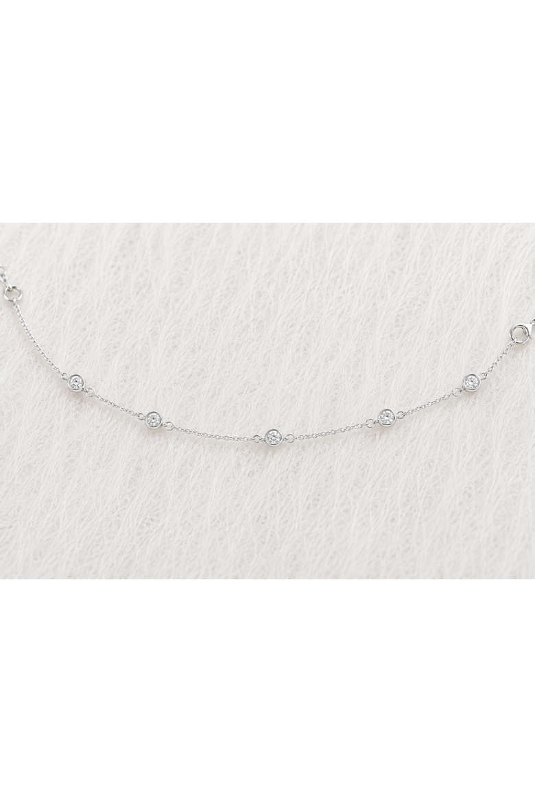 April Birthstone Bracelet Crystal, Alternate, color, Silver