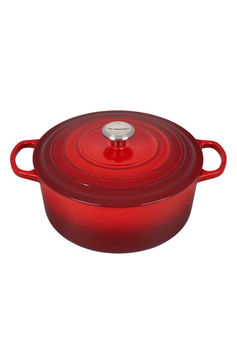 Signature 7.25-Quart Round Enamel Cast Iron Dutch Oven