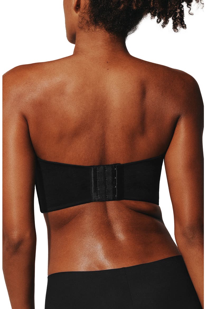 Zero Edge™ Strapless Underwire Bustier Bra, Alternate, color, BLACK