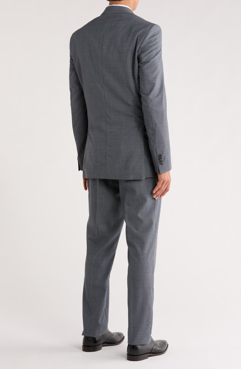 No Ordinary Joe by Ted Baker Jake Grey Gingham Wool Suit, Alternate, color, Blue Grey