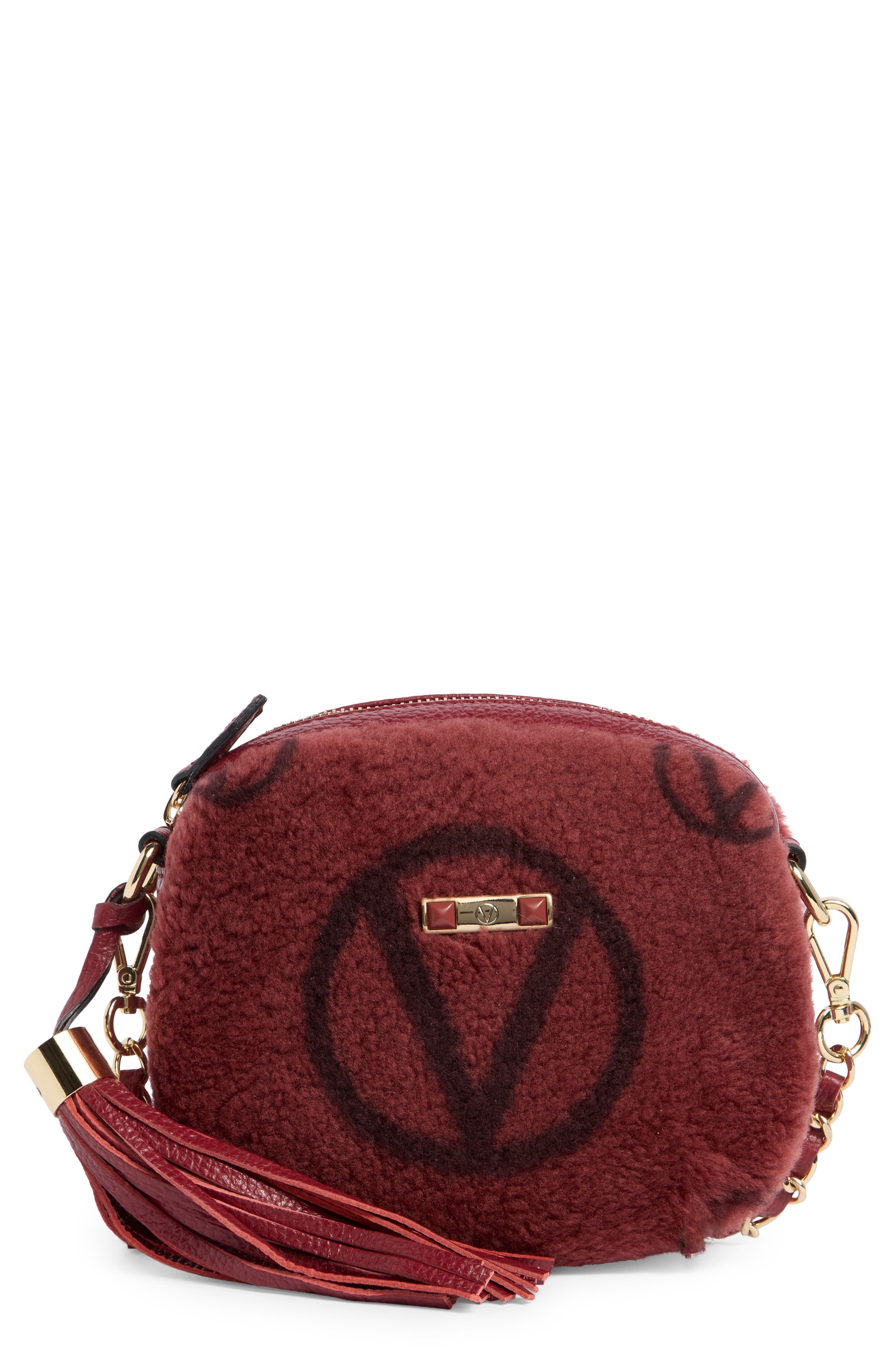 VALENTINO BY MARIO VALENTINO Nina Faux Shearling Crossbody Bag
