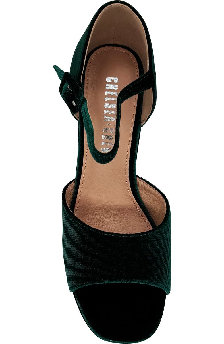 CHELSEA CREW Quill Sandal, Alternate, color, Green Velvet