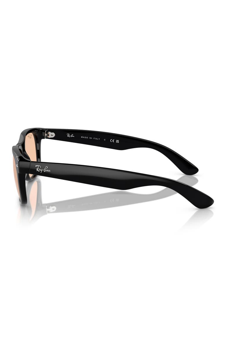 55mm Square Sunglasses, Alternate, color, BLACK / PINK