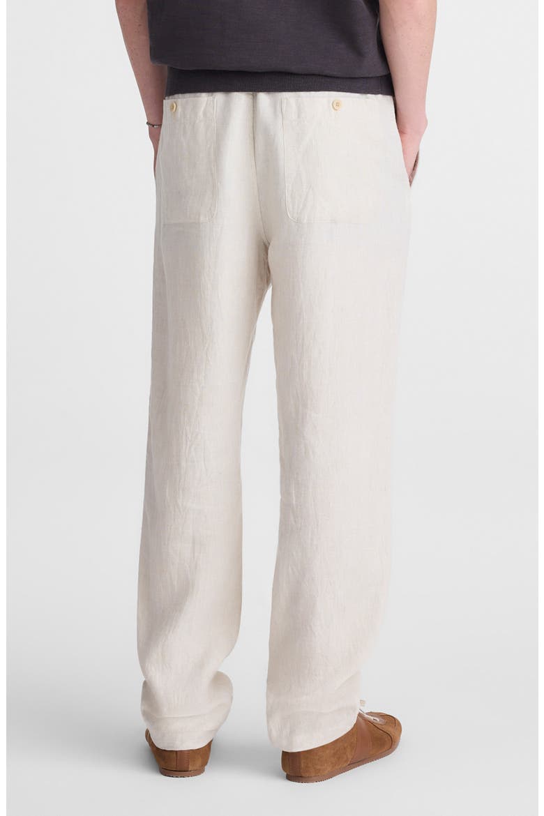 Linen Pull-On Pants, Alternate, color, BLEACHED
