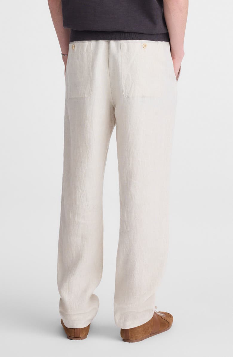 Madewell Linen Pull-On Pants, Alternate, color, Bleached