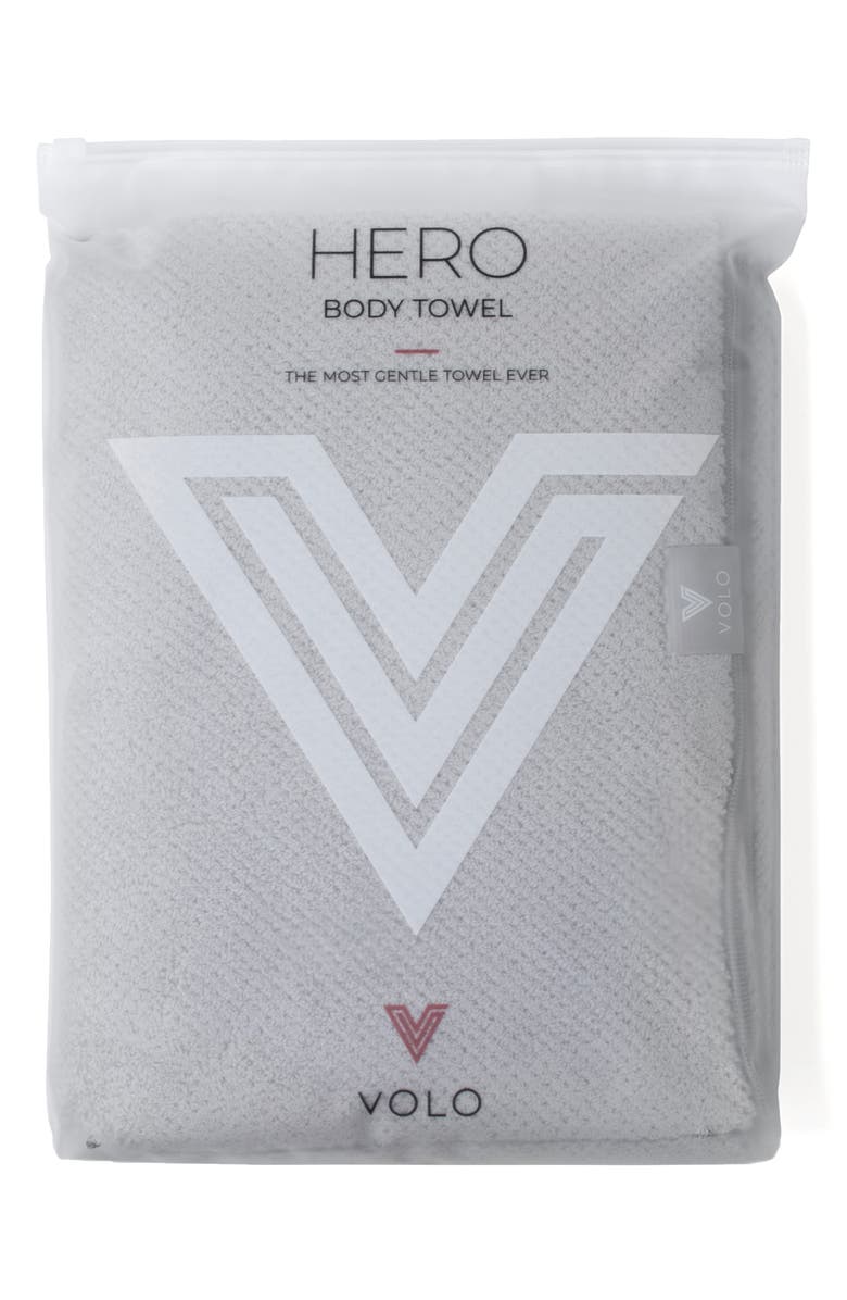 VOLO Body Towel, Main, color, Luna Gray