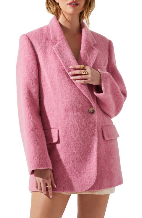 Kindra Brushed Notch Lapel Coat