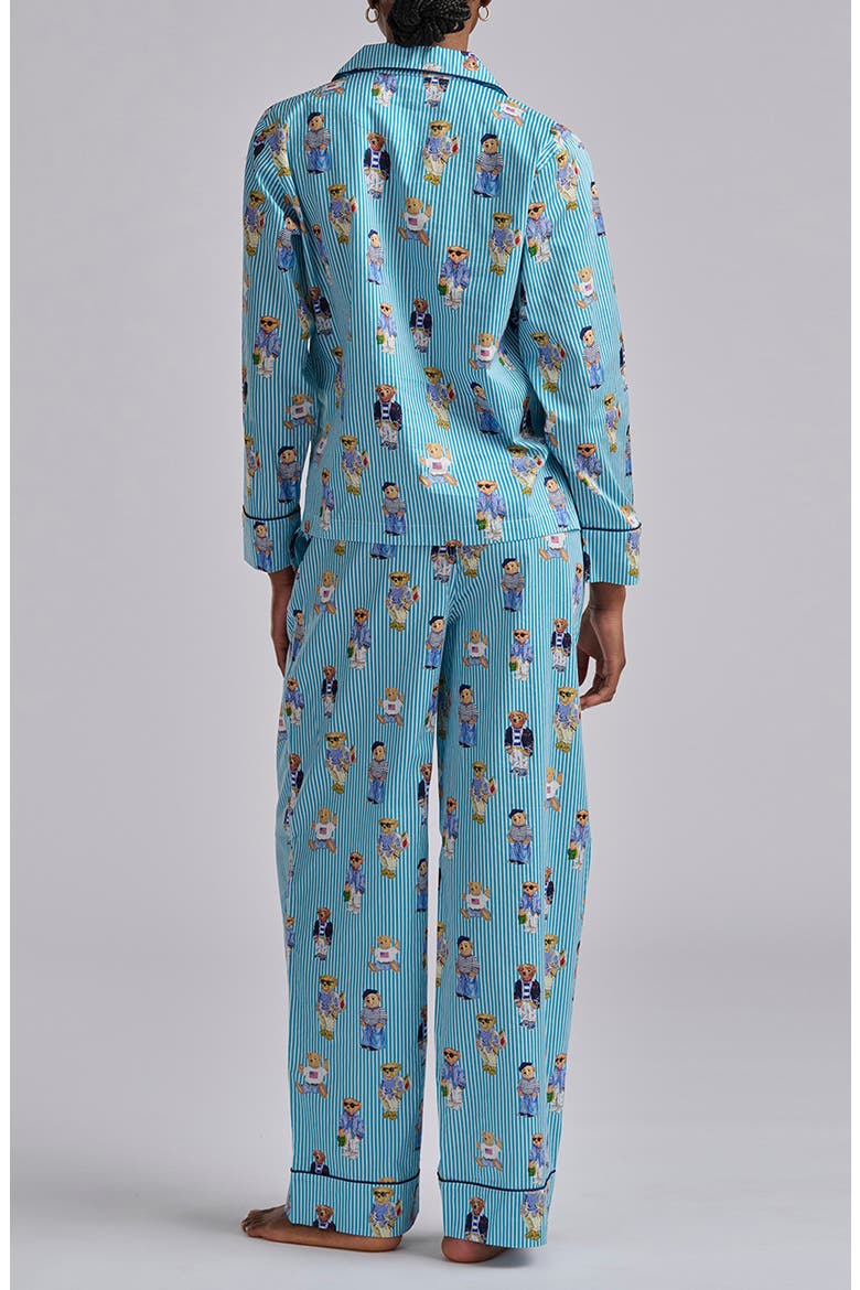 Madison Cotton Pajamas, Alternate, color, AQUA MIST