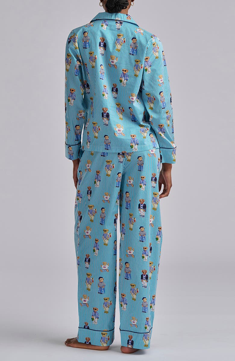 Polo Ralph Lauren Madison Cotton Pajamas, Alternate, color, Aqua Mist