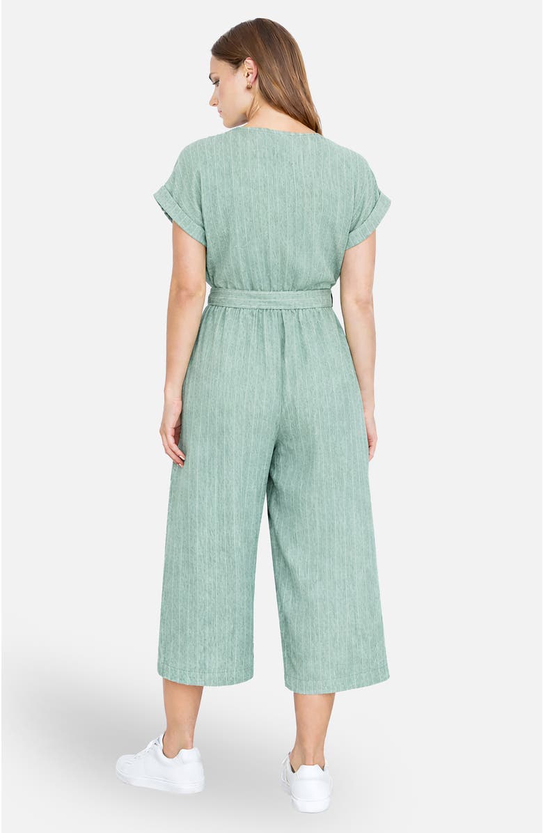 Yumi V-Neck Jumpsuit, Alternate, color, Khaki Green