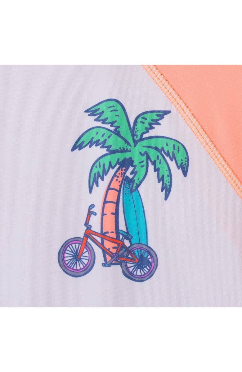 Andy & Evan Kids' Long Sleeve Rashguard & Shorts Set, Alternate, color,