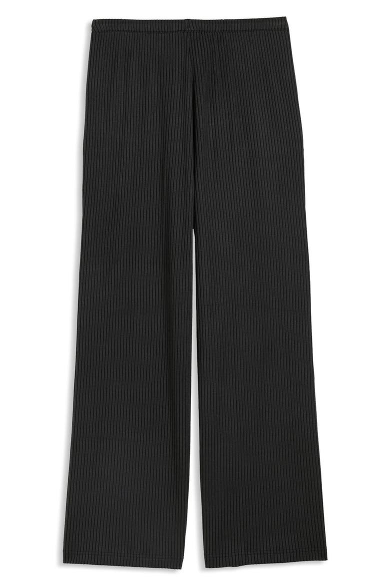 Ribbed Wide Leg Pants, Alternate, color, PUMA BLACK