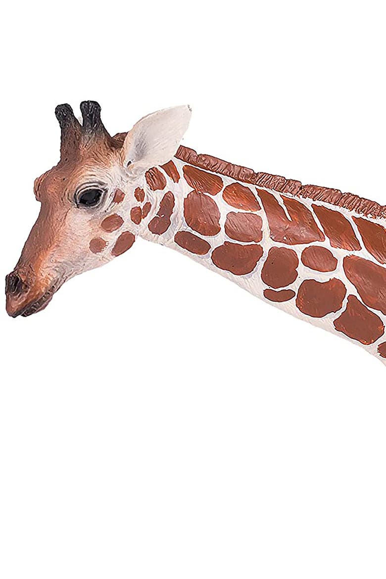 Mojo Giraffe Female International Wildlife Hand Painted Toy Figurine, Alternate, color, Multicolored