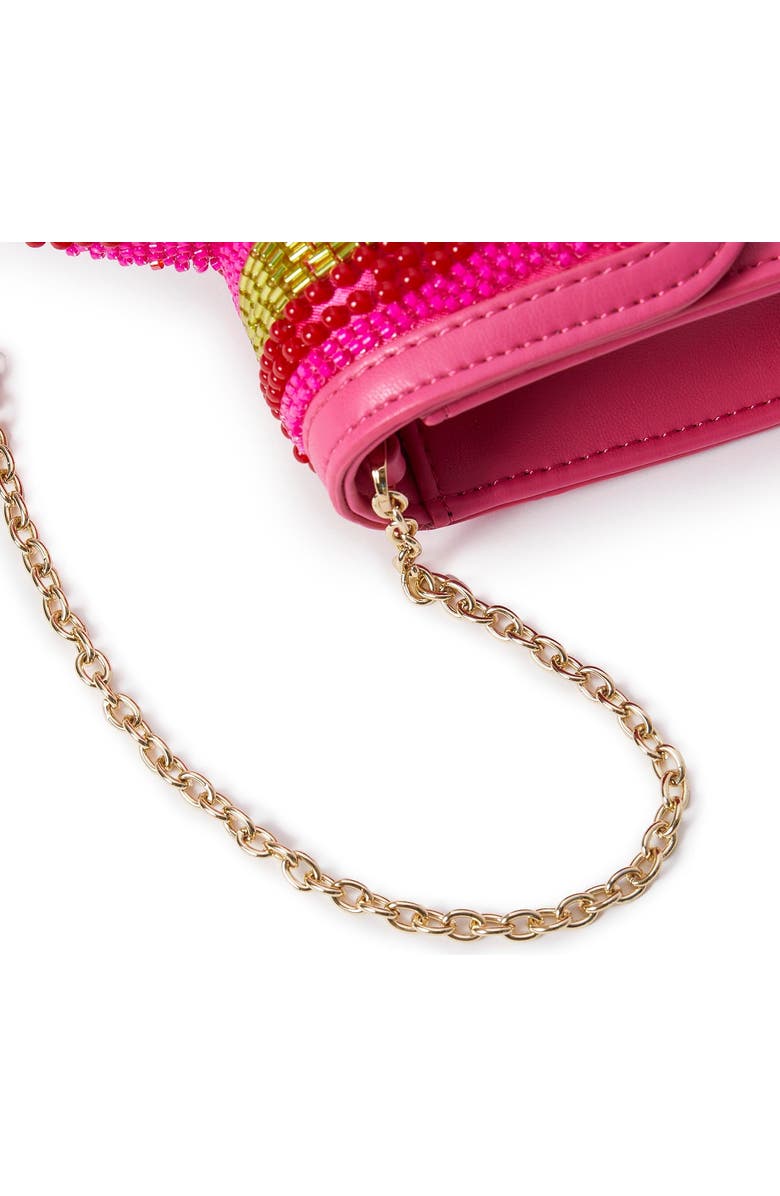 Lele Sadoughi Mini Tabitha Beaded Sur Mer Top Handle, Alternate, color,