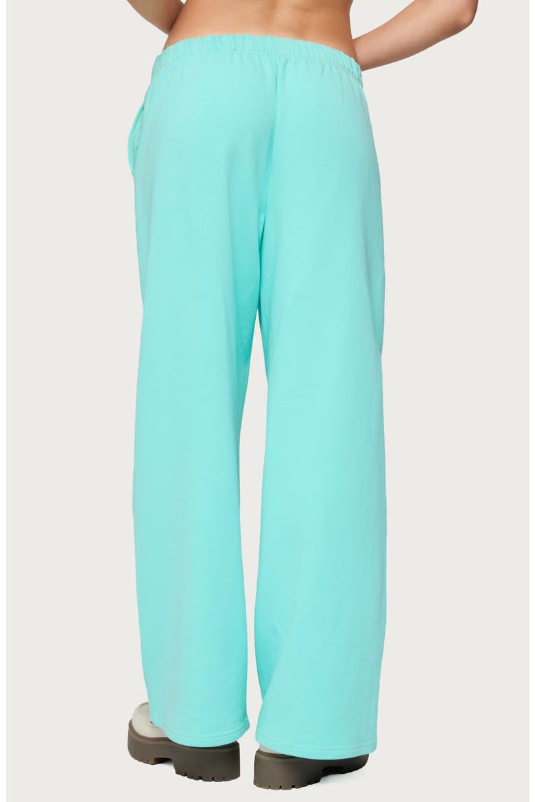 Only Logo Wide Leg Sweatpants, Alternate, color, AQUA