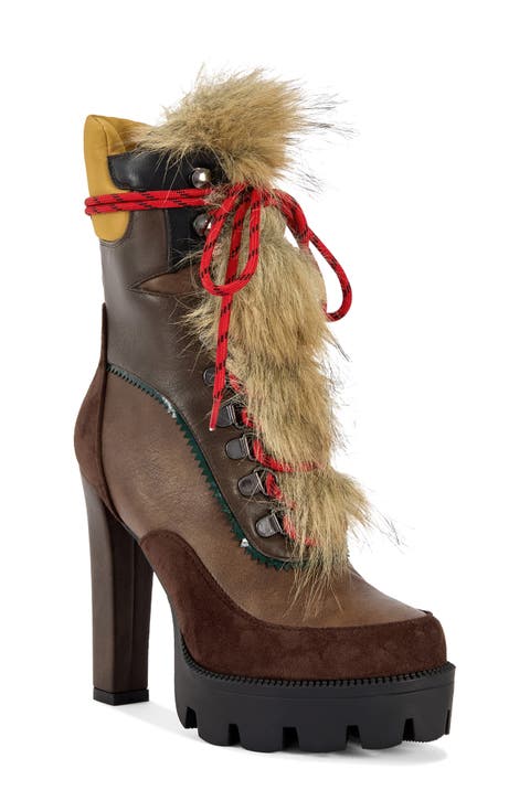 Leader Faux Fur Platform Bootie