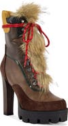AZALEA WANG Leader Faux Fur Platform Bootie