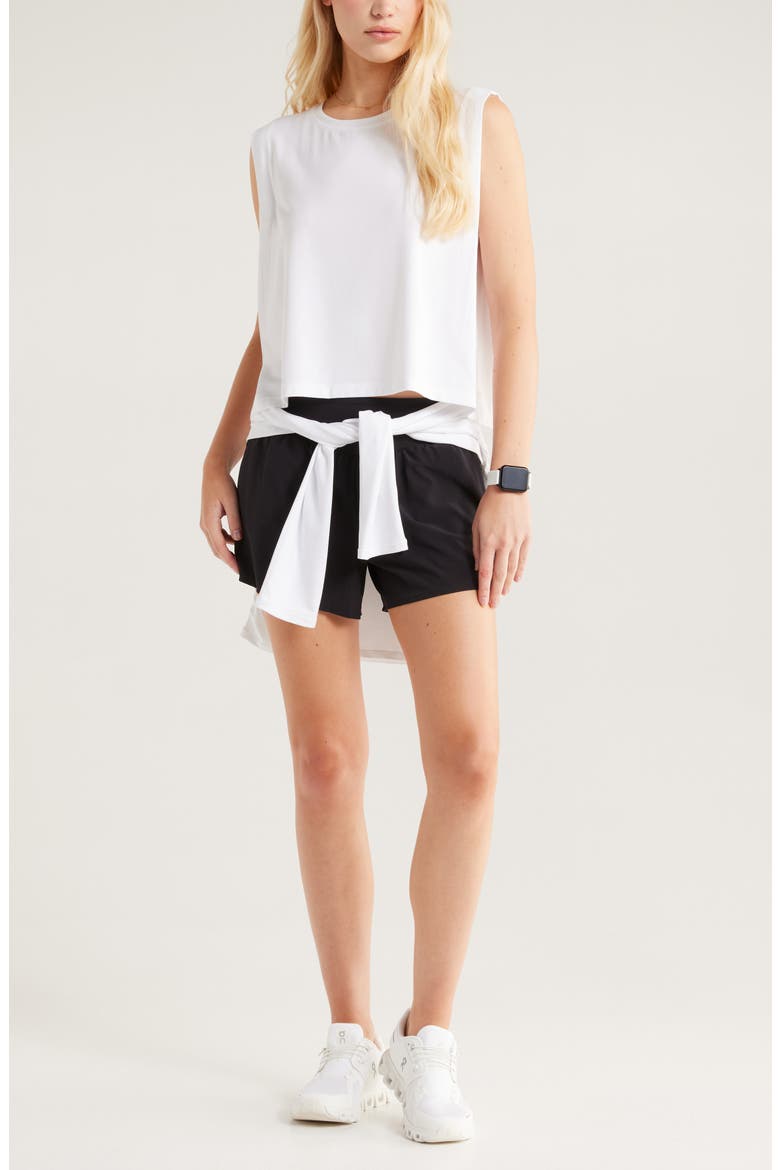 New Take Boxy Tank Top, Alternate, color, WHITE