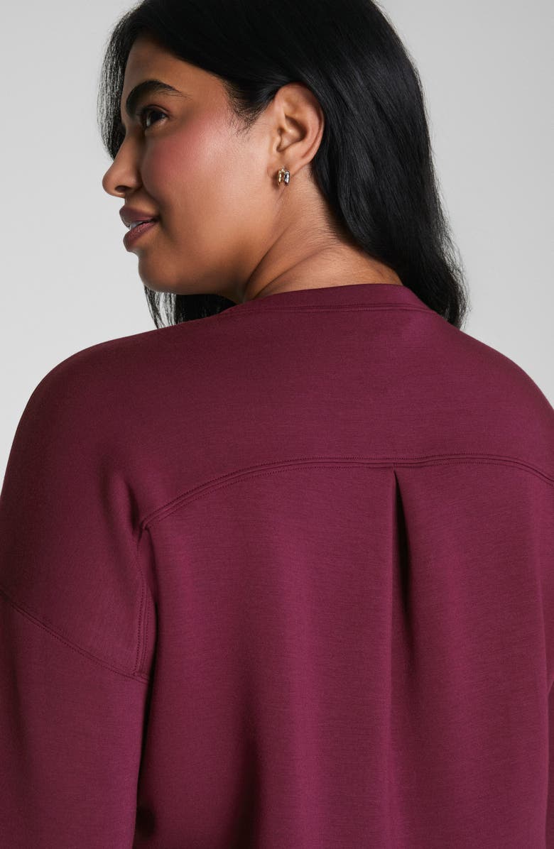 SPANX<sup>®</sup> AirEssentials Crewneck Sweatshirt, Alternate, color, Plum Berry