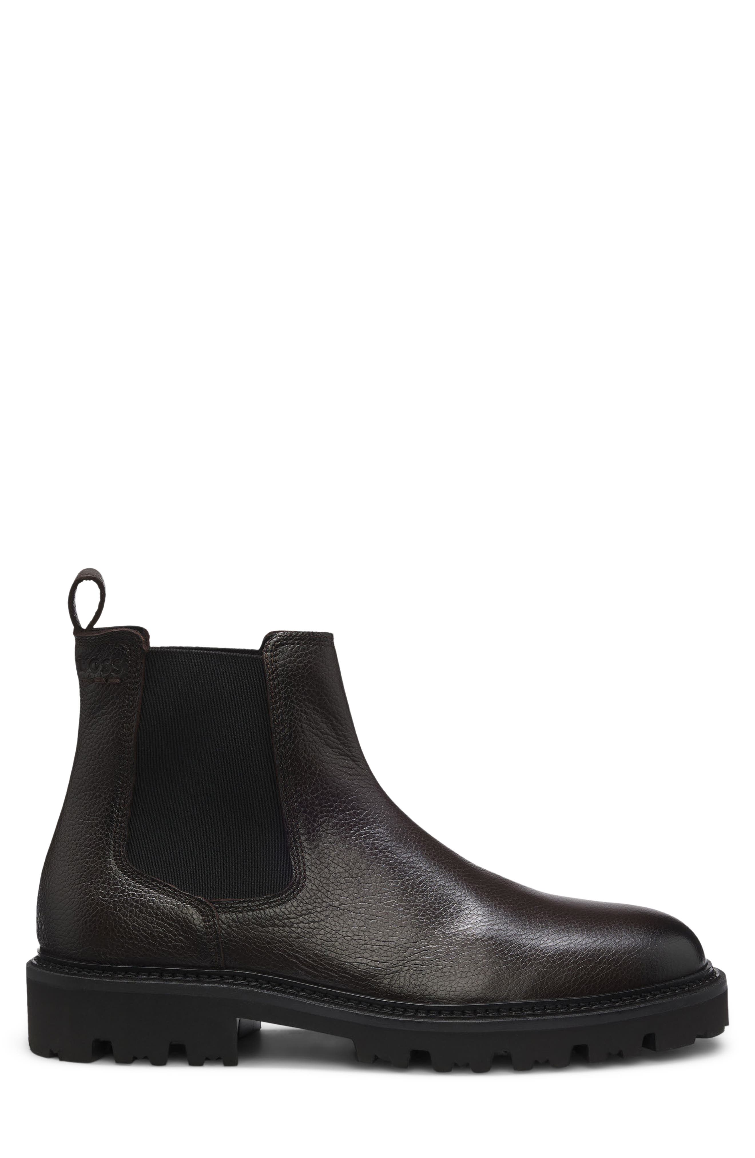 Julyo Leather Chelsea Boot, Alternate, color, DARK BROWN