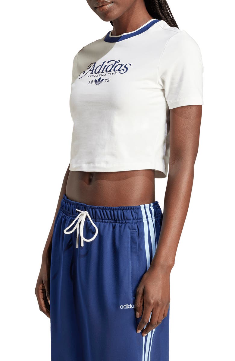 adidas Lifestyle Crop Graphic T-Shirt, Main, color, 