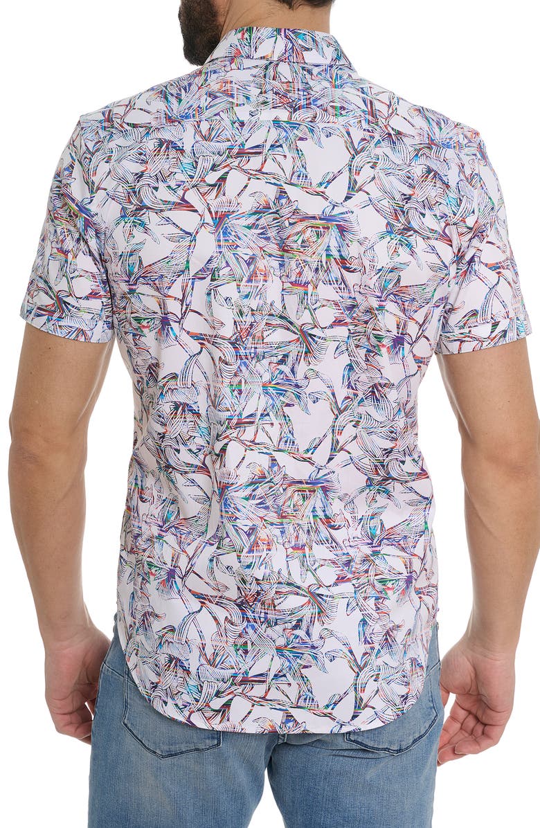 Robert Graham Hargett Short Sleeve Button Up Shirt, Alternate, color,