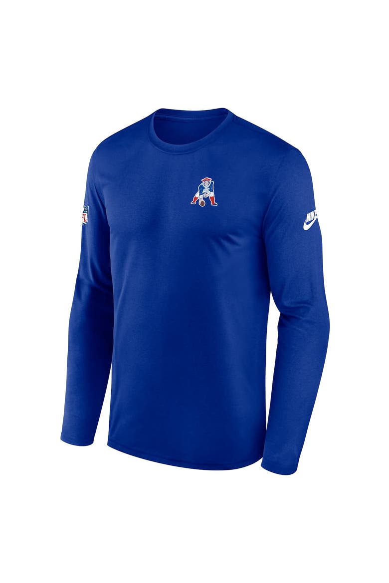 Men's Nike Royal New England Patriots Legend Small Logo Performance Long Sleeve T-Shirt, Alternate, color, Royal