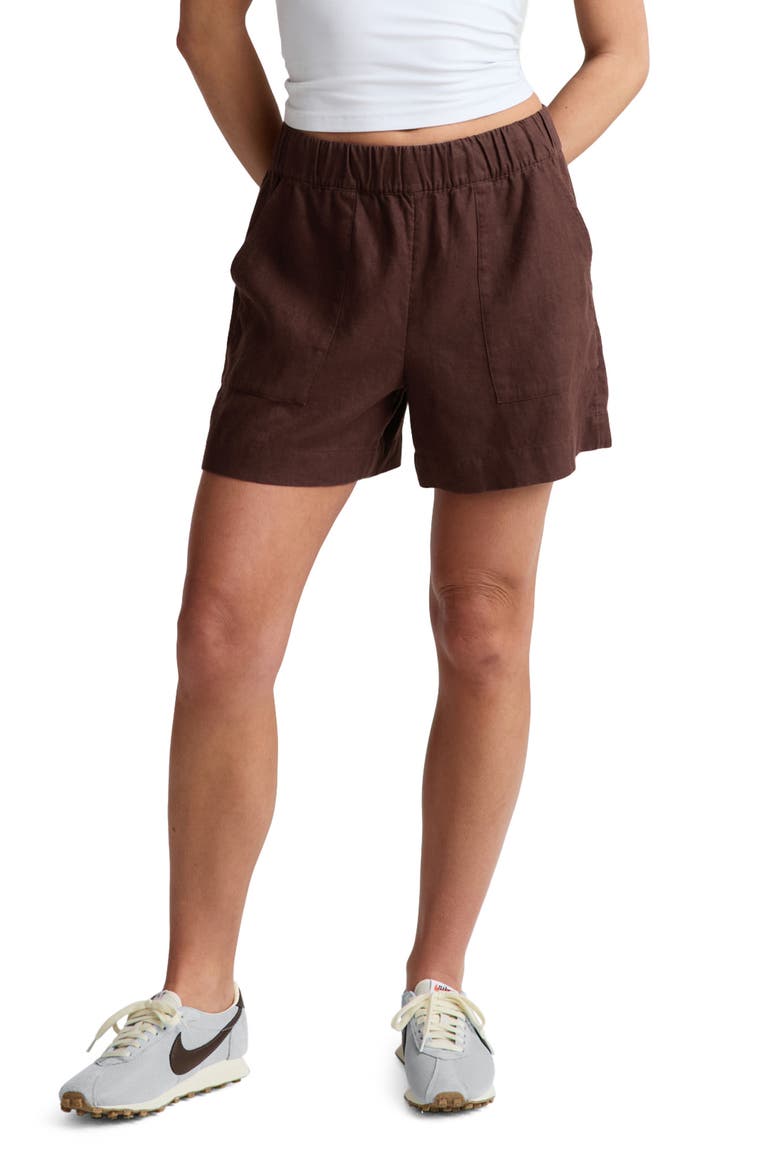 Softwash Linen Easy Shorts, Main, color, ICED MOCHA